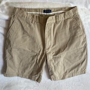 Polo by Ralph Lauren Mens Shorts 33 Beige 100% Cotton